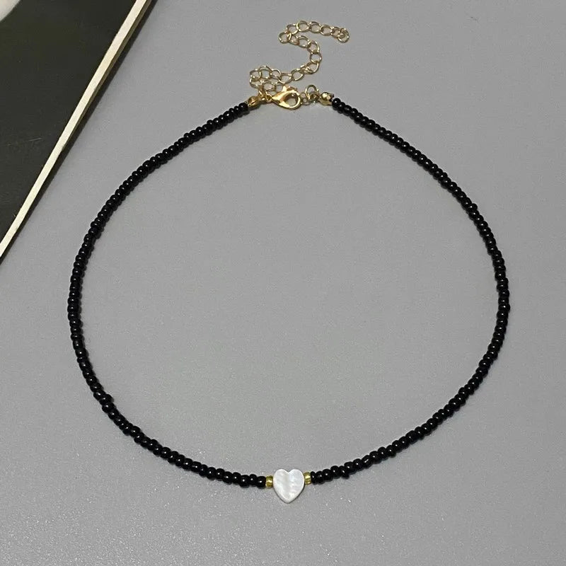 Colorful Heart Beads Necklace
